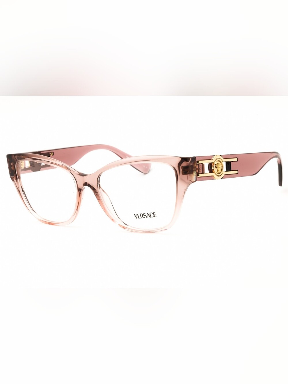 Versace, 0VE3347, Pink /Clear demo lens, Woman's Eyewear Frame, Size54X16X140